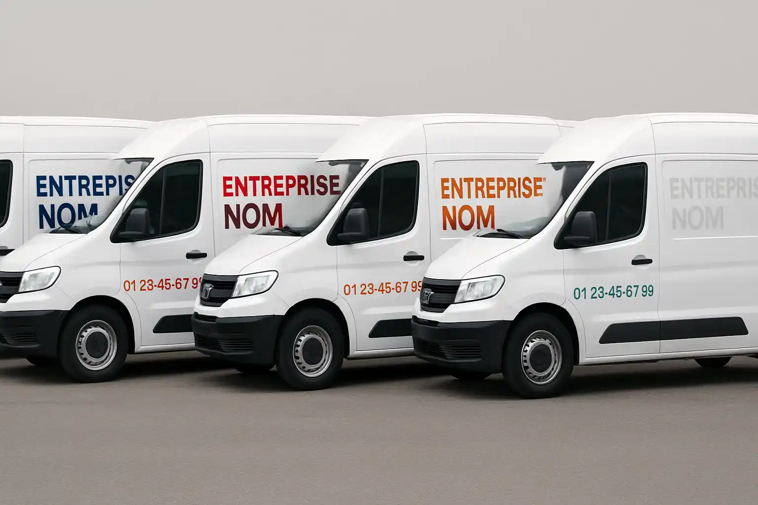 Flocage camion artisan blanc