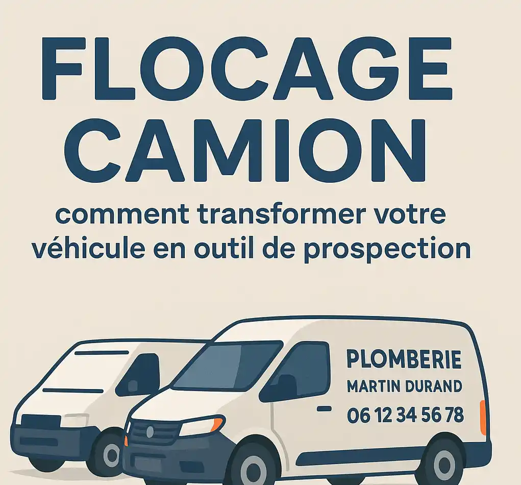 Flocage camion artisan